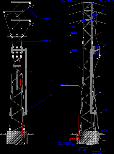 Torre distribucion electrica 20kv