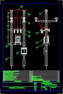 Sub estacion electrica en media tension - bi poste - aerea