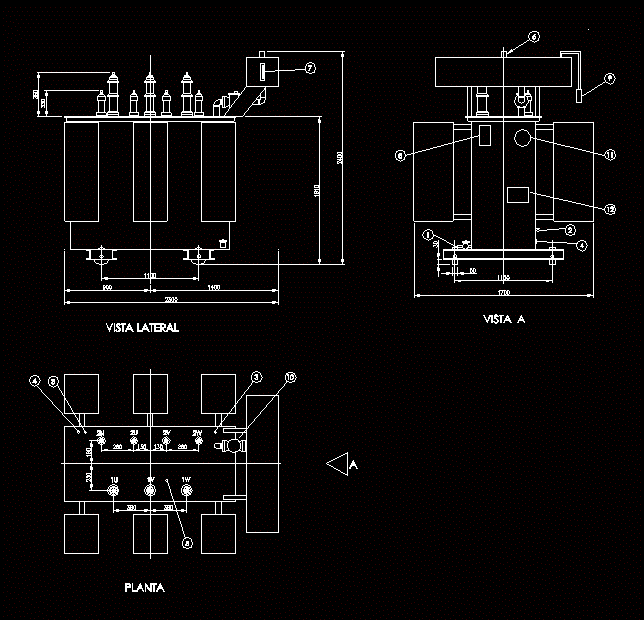 Transformador trifasico 2000kva