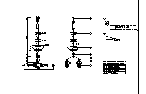 Suspension sencilla 220 kv.