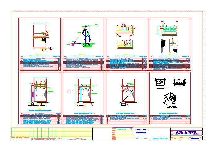 Plano de detalles de canalizacion de equipos de control