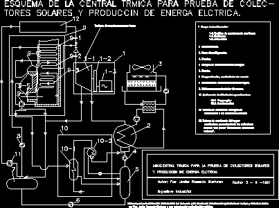 Produccion de energia a base de colectores solares dxf