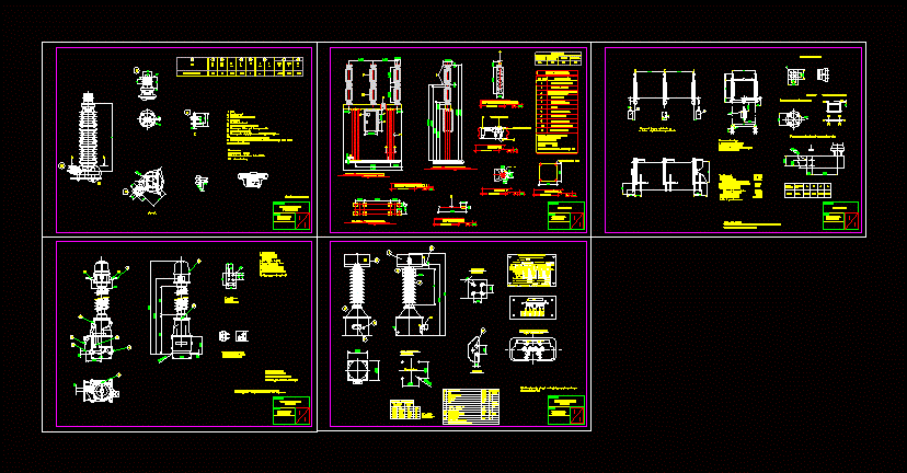 Descargadores de sobre tension; interruptor; seccionador; y transformador de corriente electrica