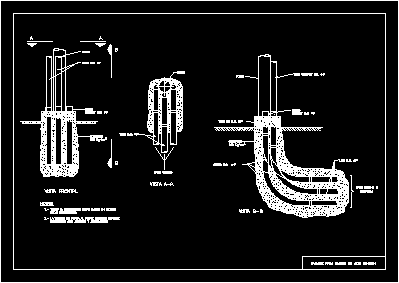 Bajante para cables de alta tension