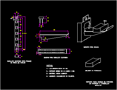 Soporte para cables de potencia