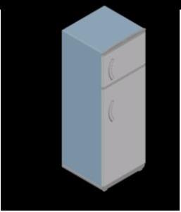 Réfrigérateur - réfrigérateur 3d