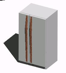 Kühlschrank in 3D