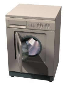 máquina de lavar roupa 3D