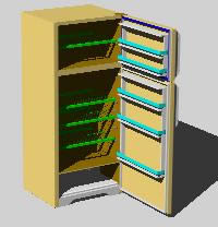 3D-Wilpoorl-Kühlschrank