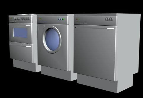 machine à laver 3d