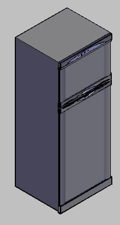 Refrigerador duplex 3d