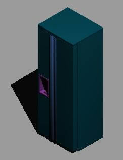 Kühlschrank in 3D