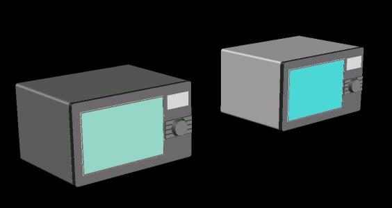 micro-ondas 3D