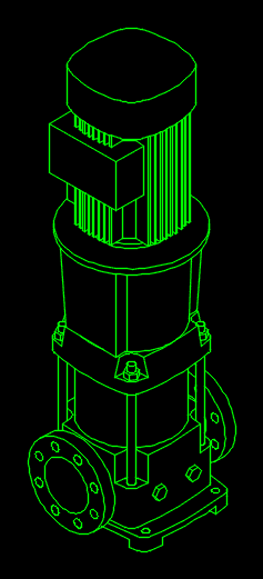 Isometrische Vertikalpumpe 7.5 PS