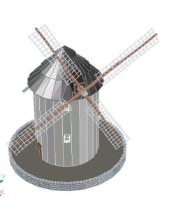 Windmill for pumping water 3d