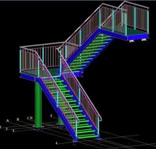 structure d'escalier