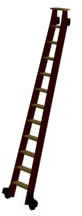 3d wheeled ladder