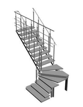 Staircase 3d In AutoCAD | CAD library