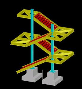 3D-Stahltreppe