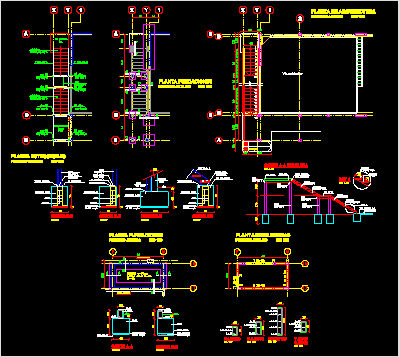 Escalera de estructura metalica