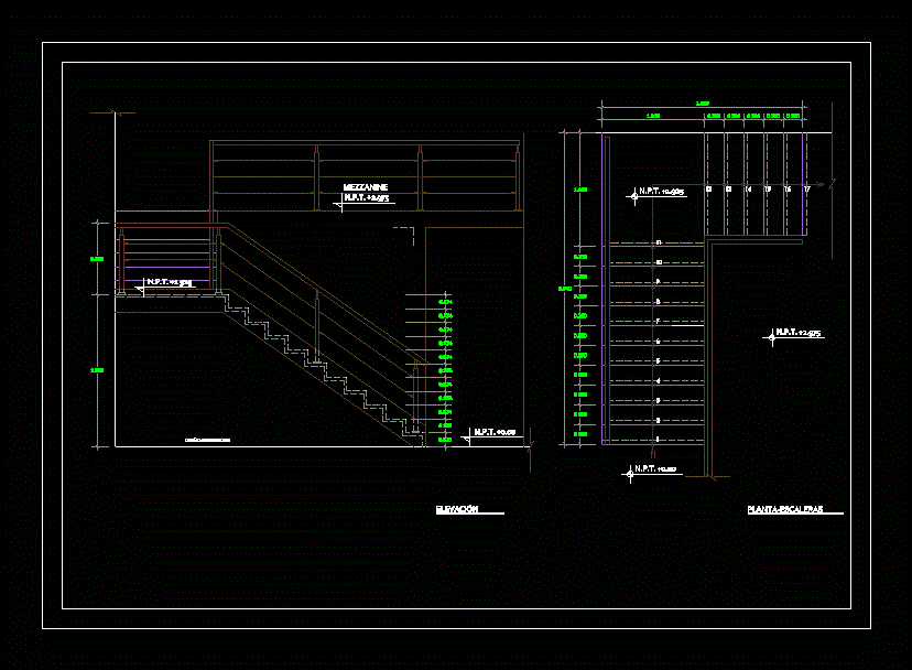 Escalera metalica