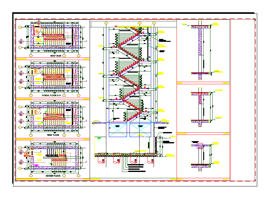 Disposicion de la escalera