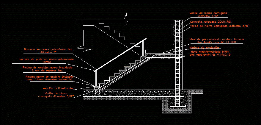 Escalera de concreto