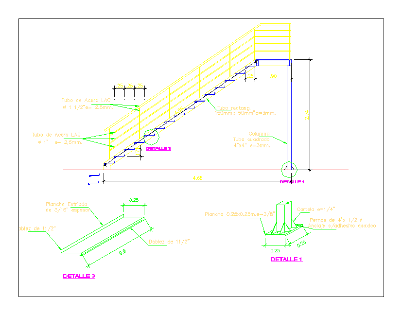 Escalera metalica