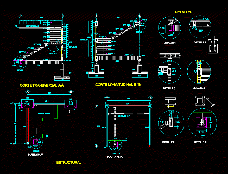 Escalera metalica