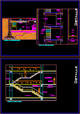 Detalles escalera especificaciones