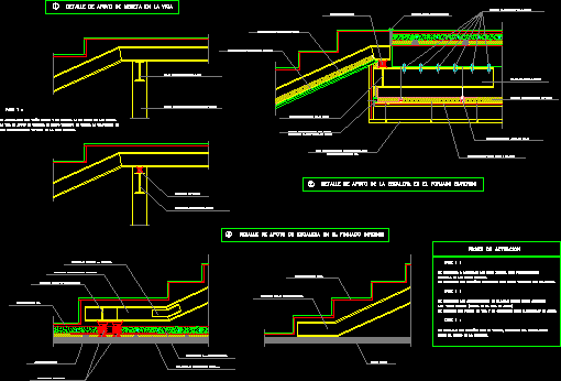 Detalles de escalera