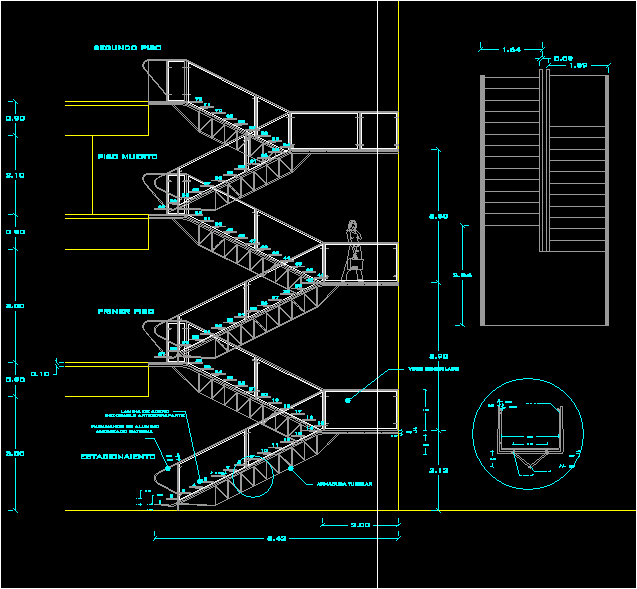 Escalera tubular