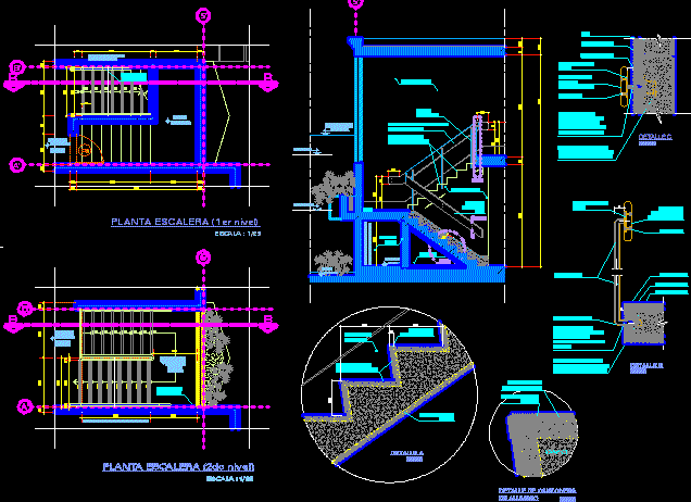 Escalera y baranda