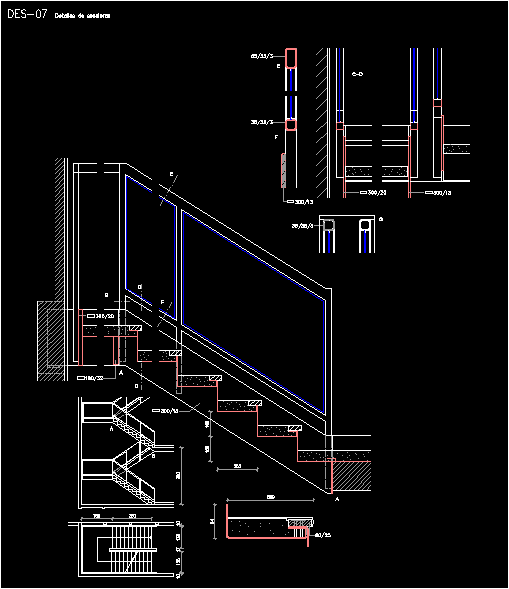 Escalera metalica de un tramo