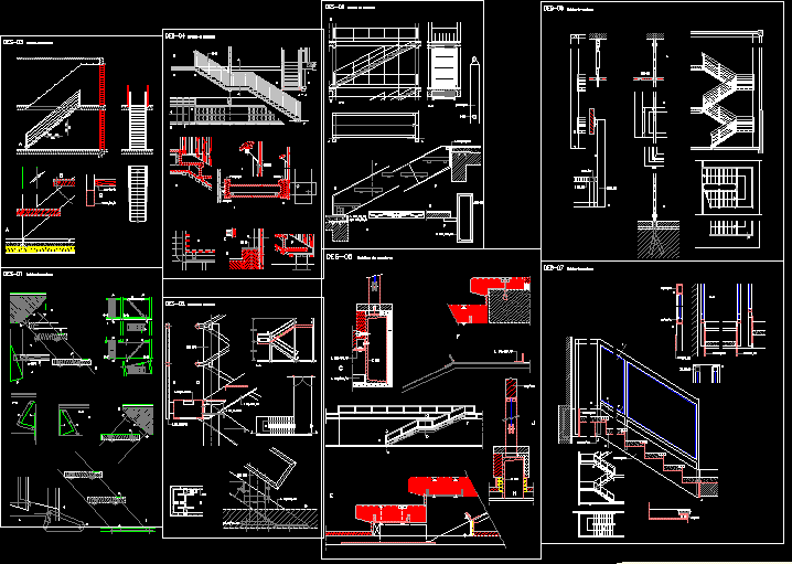 Detalles constructivos de escalera