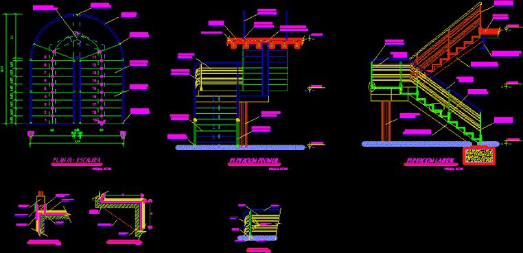 Escalera metalica.