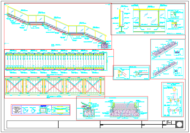 Escalera metalica - escalera de un tramo