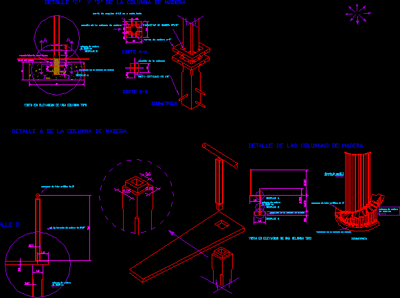 Detalles de peldaños de madera