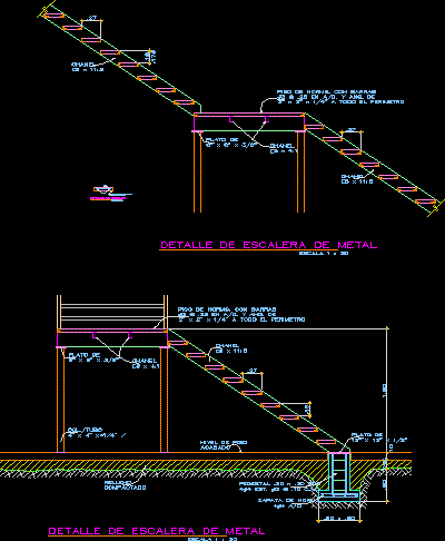 Escalera de metal