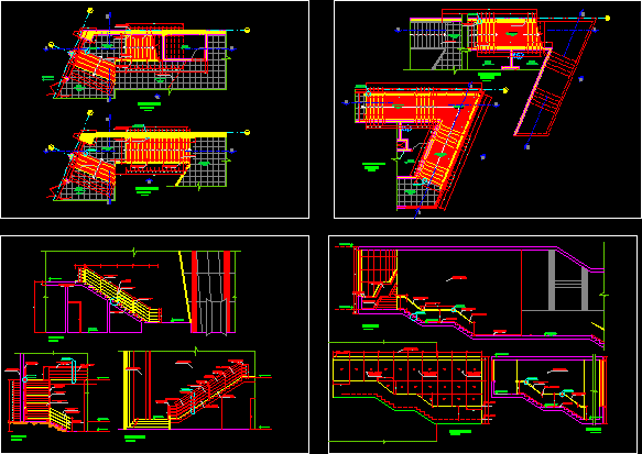 Escaleras para edificio academicos