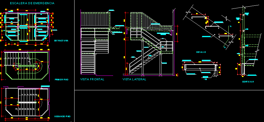 Escalera metalica