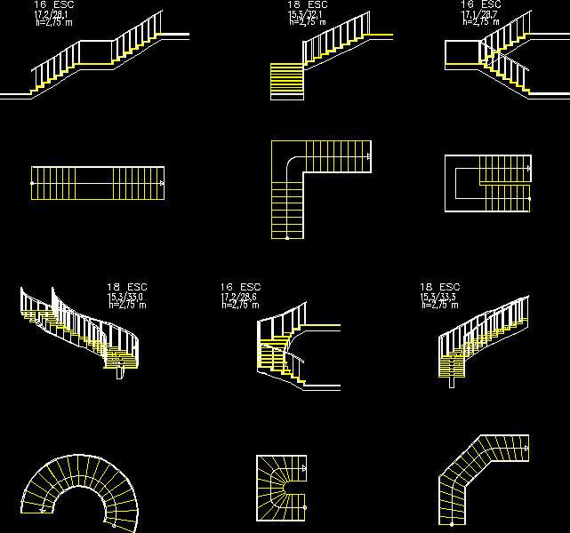 Escaleras isometria