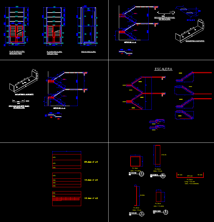 Escalera metal