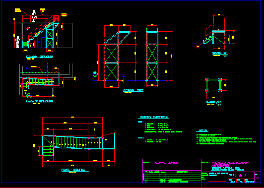 Escalera de acero