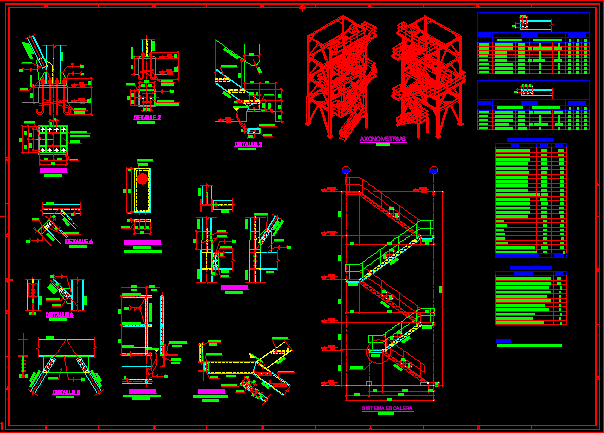 Estructura autoportante de concentrador triple efecto