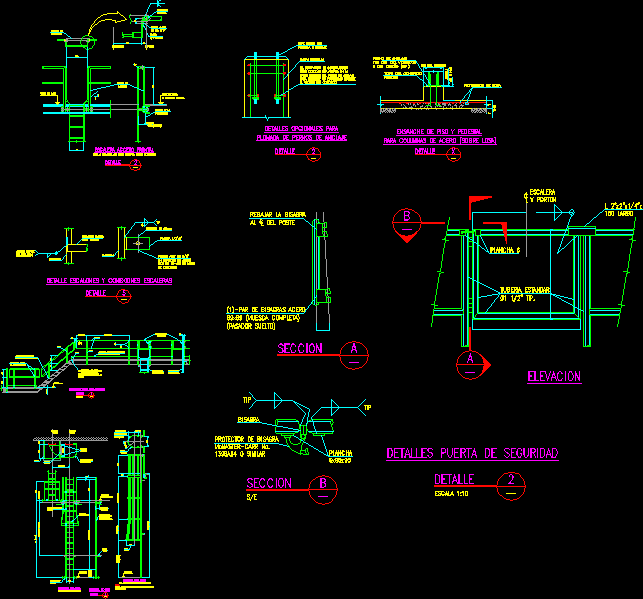 Escalera metalica