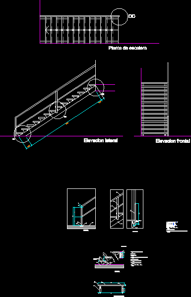 escada e detalhes
