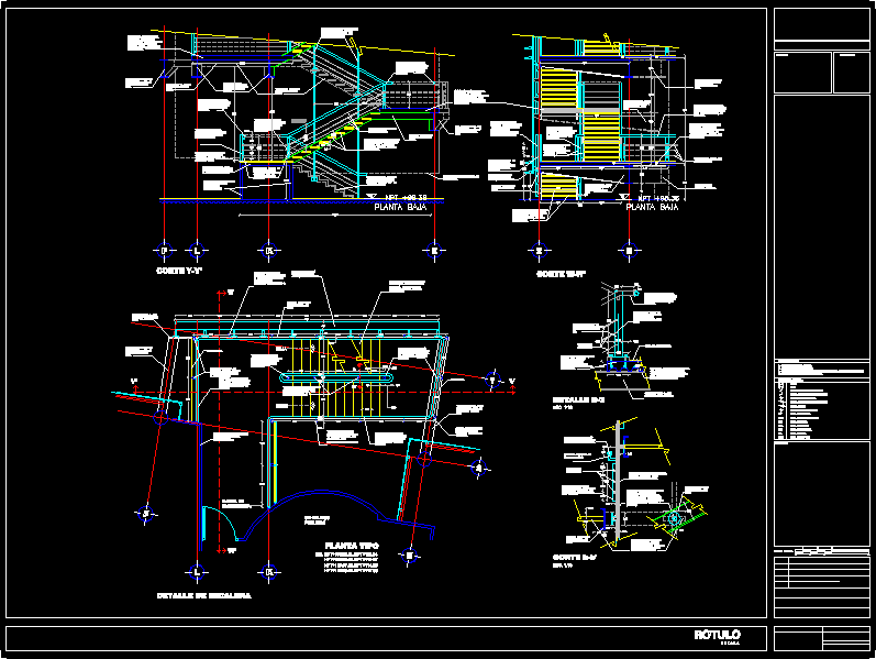 Acabados de escalera de emergencia