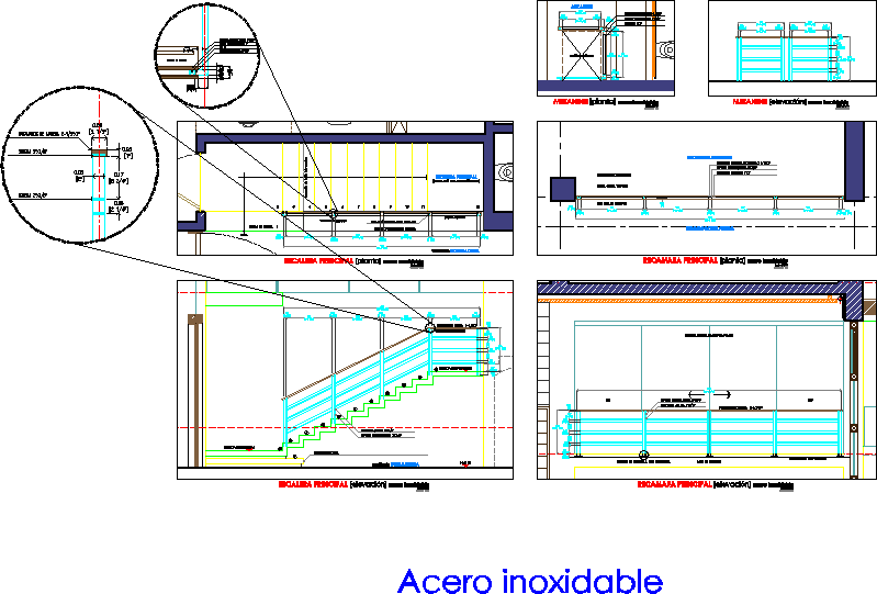 Escalera acero inoxidable