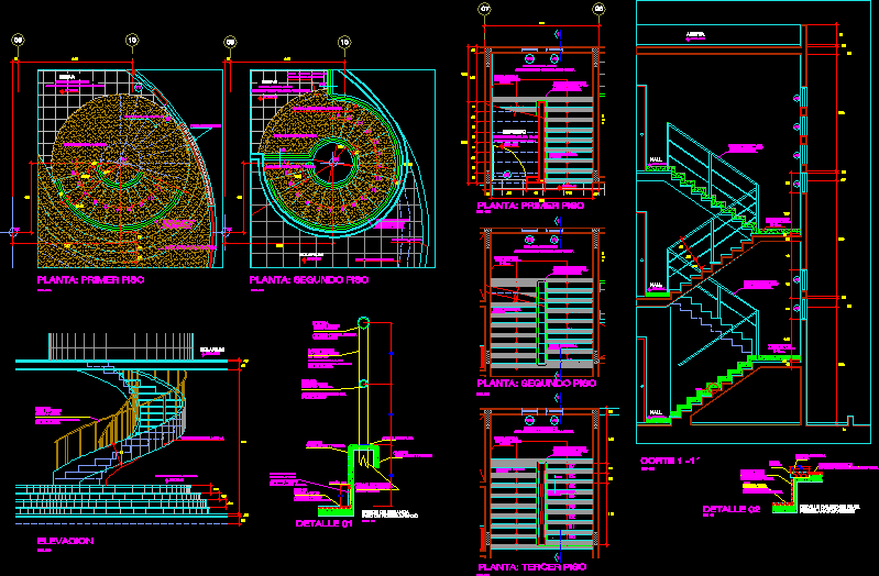 Detalles de una escalera